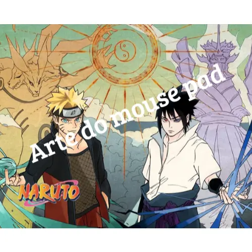 Mouse Pad Naruto Personalizado Nome Sasuke Itachi Kakashi Anime Otaku Gamer Presente Herói