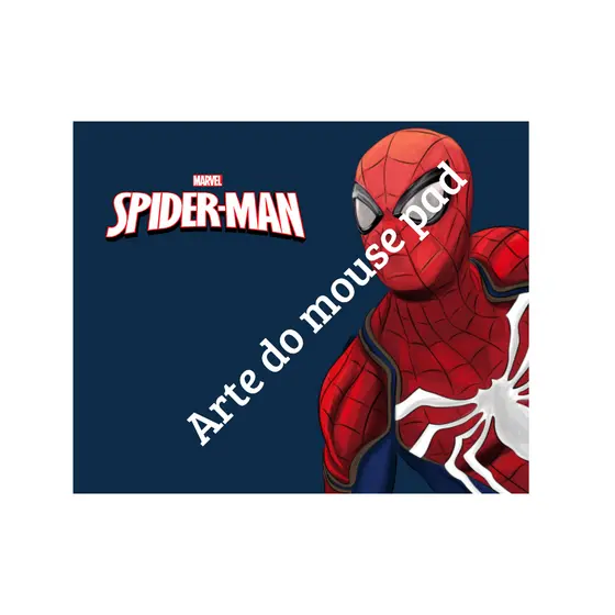 Mouse Pad Homem Aranha Personalizado Nome Spider-Man Marvel Gamer Geek Presente Otaku Herói