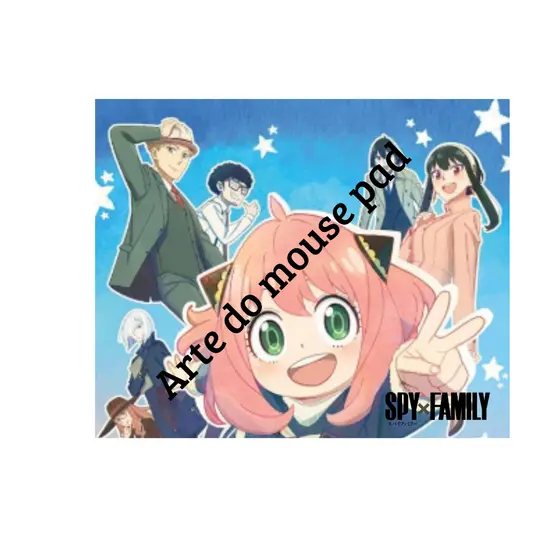 Mouse Pad Spy x Family Personalizado Nome Anya Loid Yor Anime Otaku Gamer Presente Fofo PC