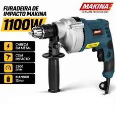 Furadeira De Impacto Com Auto Reverso 13mm 1100w Nk6013 Makina