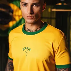 Camisa Brasil Urban Dry Amarela Masculina