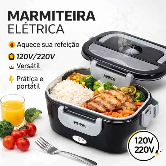 Marmita Elétrica Aquecedora Bivolt Esquenta Rápido Térmica Automática Trabalho Faculdade