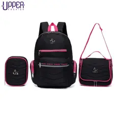 Kit Mochila Escolar Reforçada Juvenil Guelph Lancheira Térmica Estojo Espaçoso