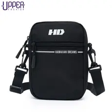 Shoulder Bag HD Casual Pochete Preta Bolsa Transversal Resistente Masculina