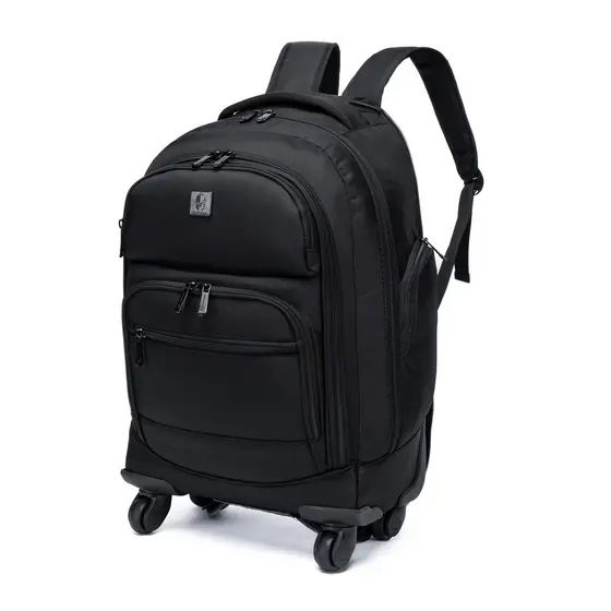Mochila Com Rodinhas Centurion Executiva para Notebook Viagem Grande Resistente Trabalho Moderna