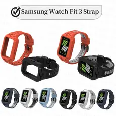 Alça De Silicone De Substituição Com Estojo Para Samsung Galaxy Fit 3 Acessórios De Relógio Fit3