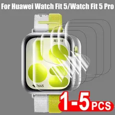 1/3/5PCS Filme De Hidrogel Para Huawei Watch Fit 5 5 Pro Smartwatch TPU Protetor De Tela Fit5 Película Protetora Macia S