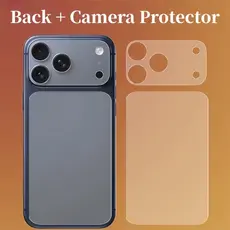 Protetor De Tela Traseira Fosco PET + Lente De Câmera Para iPhone 17 Pro/Max Filme Macio Traseiro