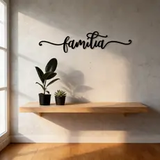 Quadro Decorativo Familia em MDF 3mm - acompanha dupla face