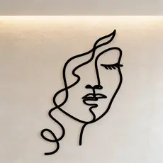 Quadro Painel Decorativo Fine Line Mulher | EM MDF 3mm- acompanha dupla face