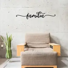 Quadro Decorativo Familia MDF Preto