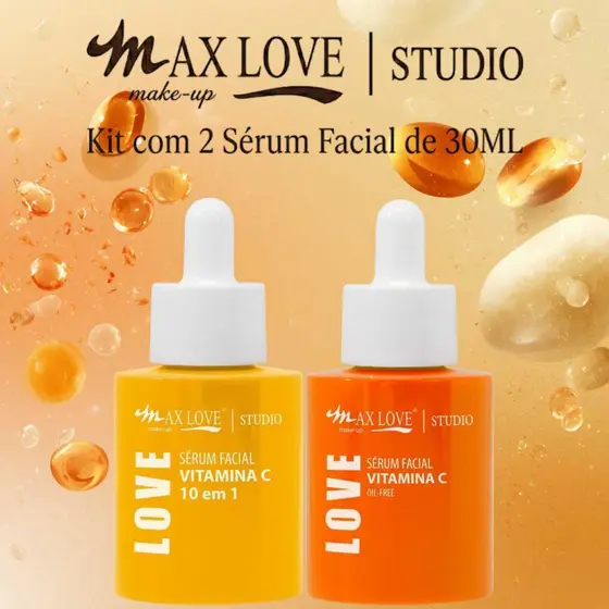 Kit 2 Sérum 30ml - Vitamina C 10em1, Vitamina C - Max Love