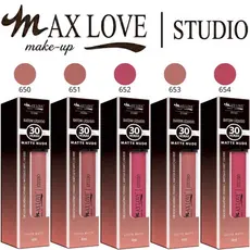 Novo Batom Líquido Premium Linha Matte Nude 30 Horas, do 650 ao 673 - Max Love
