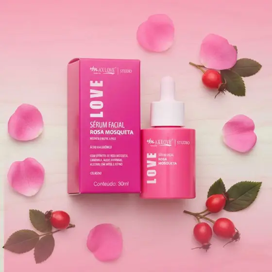 SERUM FACIAL DE ROSA MOSQUETA 30ml MAX LOVE