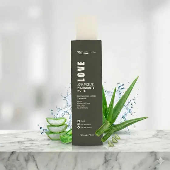 Água Micelar Hidratente Noite 290ml - Max Love
