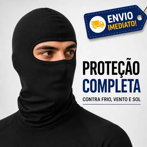 Touca balaclava de proteção térmica
