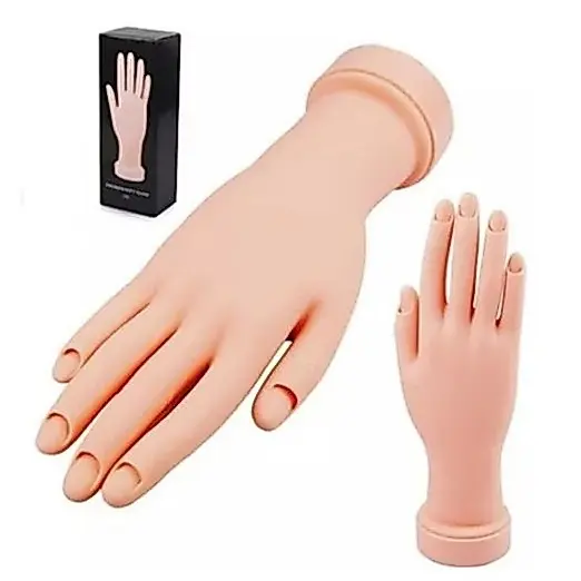 Mão Articulada De Silicone Para Treino