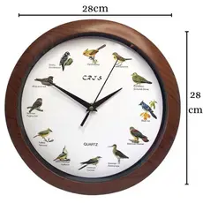 Relógio De Parede Musical Pássaro 12 Cantos Diferentes Decoração