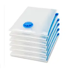 Kit 5 Sacos à Vácuo Organizador de Roupas Diversos Tamanhos (Kit não acompanha a bomba manual)