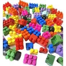 blocos de montar educativos com 28 peças construtivas para usar imaginação girls