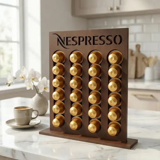 Porta Cápsulas Nespresso e Dolce Gusto Suporte Bandeja Organizador Cantinho do Café Cozinha