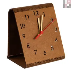 Relógio de Mesa Madeira MDF Decorativo Sala Escritório Cozinha Estante Decoração Casa