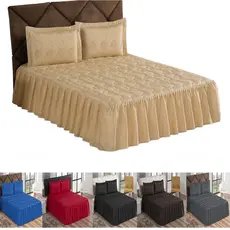 Kit Jogo de cama Colcha Mi Amore Casal Padrão 03 Peças diversas cores