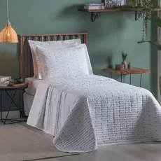 Cobre Leito 2 Peças SOLTEIRO Percal 200 Fios Decor Dupla Face