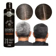 Shampoo Escurecedor de Cabelos 250ml - DOM PELO, Efeito Natural e Brilho Intenso