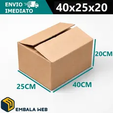 Kit 25 a 50 Unidades Caixas de Papelão Econômica Envios Sedex Correios 40x25x20 Maleta Fábrica