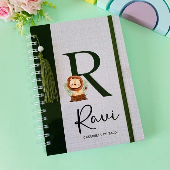 Caderneta de Vacina Saúde Vacinação Minimalista Personalizada Menino e Menina Atualizada