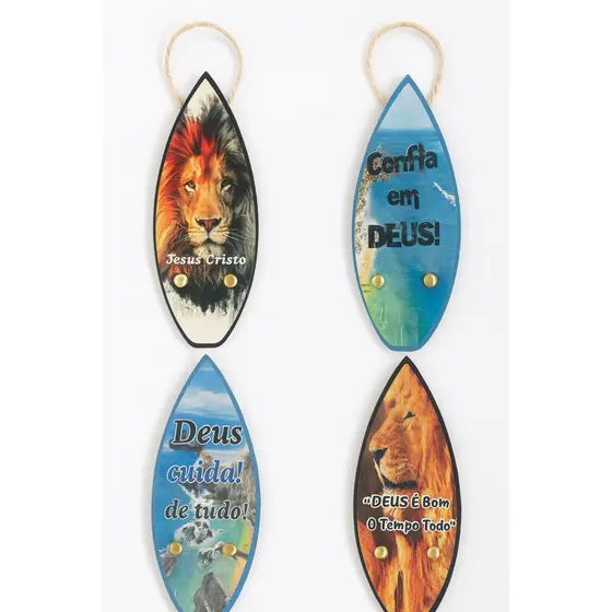10 kit promoção Prancha Surf MDF porta chave decorativo presente Jesus