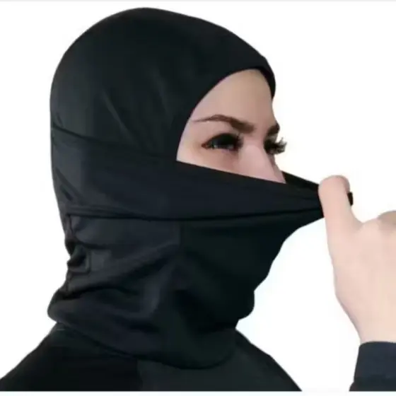 Touca Ninja Balaclava Uv Elastano 4 em 1Multifuncional Articulada Máscara Motoqueiro Motoboy Respirável Capuz Frio Moto