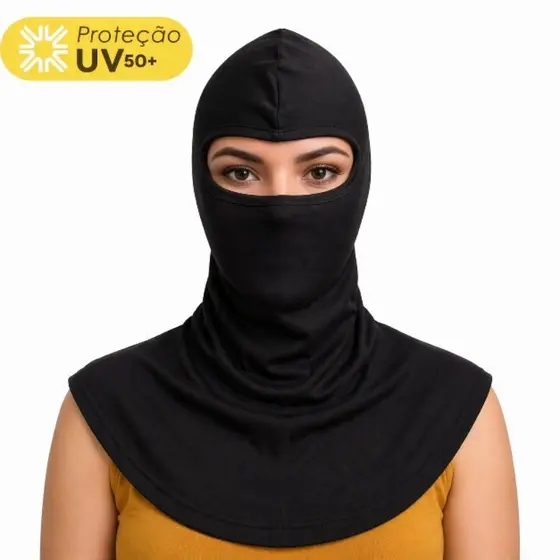 Balaclava Touca Ninja Pesca UV Térmica Soldador Motoqueiro Pescador motoboy moto Bike toca de cetim