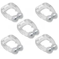 Kit 5 Clipe Nasal Anti Ronco Aparelho Para Nariz Dispositivo Para Ronco e Apneia Dilatador Magnético