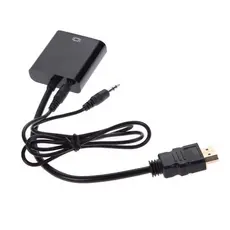 Conversor Adaptador Cabo Hdmi Para Vga Com Áudio