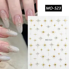 3D Gradiente Linha Francesa Adesivos De Unhas Design Romance Francês Moda Acessórios Para Decalque