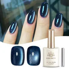 BORN PRETTY Glitter Azul Gel Olhos De Gato Magnético Esmalte Semi Permanente UV LED Verniz Para Unhas 15ml