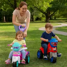 Triciclo Infantil Carrinho Passeio Empurrador Baby City Rosa Homem Aranha Motoca Pedal Menino Menina