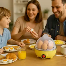 Cozedor de Ovos Portátil Elétrico Cozinha à Vapor Legumes Fitness Dieta Alimentação Bebe Maquina