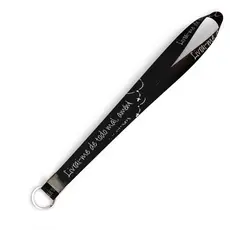 Cordão personalizado Livrai-me de todo mal, amém! para crachá ou chaveiro com Argola Italiana