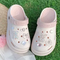Feminino Verão Sola Grossa Dos Desenhos Animados Cristal Coelho da páscoa flip flop