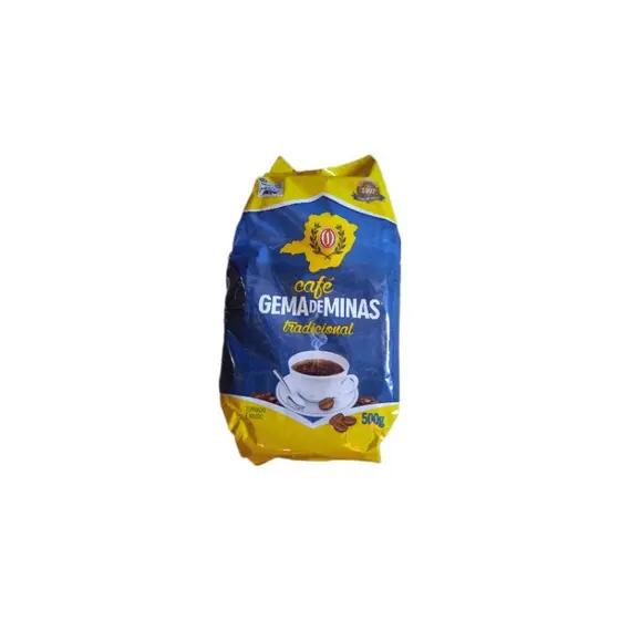 Pacote de café Gema de Minas tradicional 500 gramas.