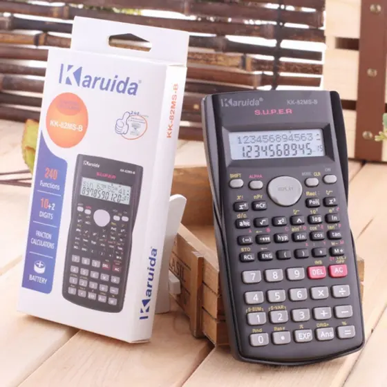 Calculadora Científica 240 Funções Com Capa Protetora