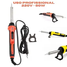 Ferro de Solda 80W 220V Profissional com Regulador de Temperatura