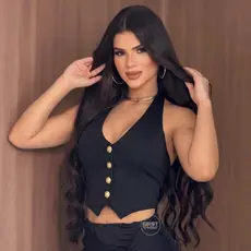 Top Colete Corset Feminino Estilo Alfaiataria Sem manga/ Nula Chic  Tendência Carnaval Copa 2026 Cropped Festa Junina