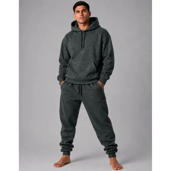 Agasalho Moletom Masculino Adulto Conjunto Casual Com Capuz E Calça Jogger