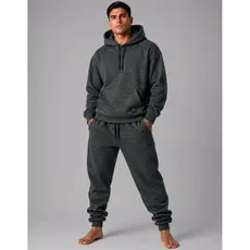 Agasalho Moletom Masculino Adulto Conjunto Casual Com Capuz E Calça Jogger