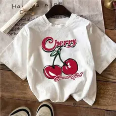 Blusa Criança Cherry Cereja Infantil Feminina Menina Juvenil