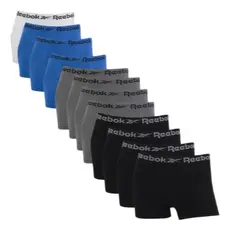 Kit 12 Cuecas Boxer Masculina Microfibra Sem Costura Reebok Original